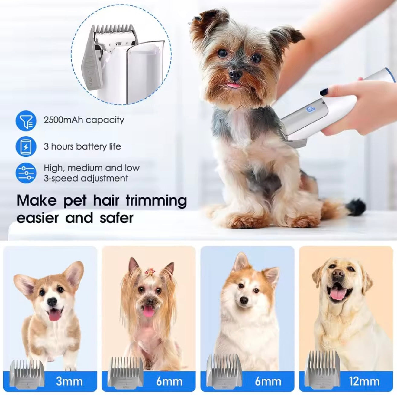 Professional Pet Grooming Vacuum Kit
