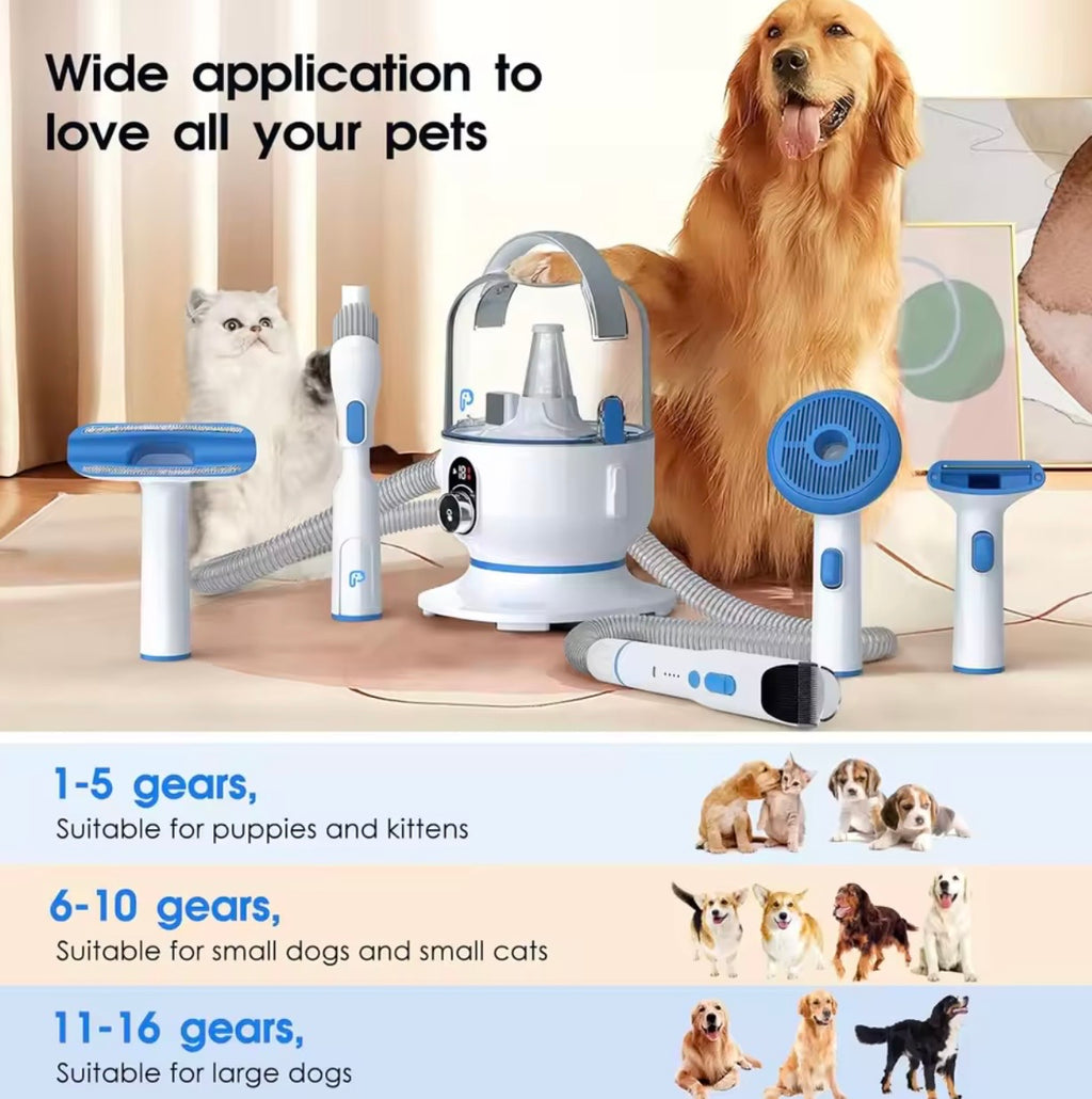 Professional Pet Grooming Vacuum Kit