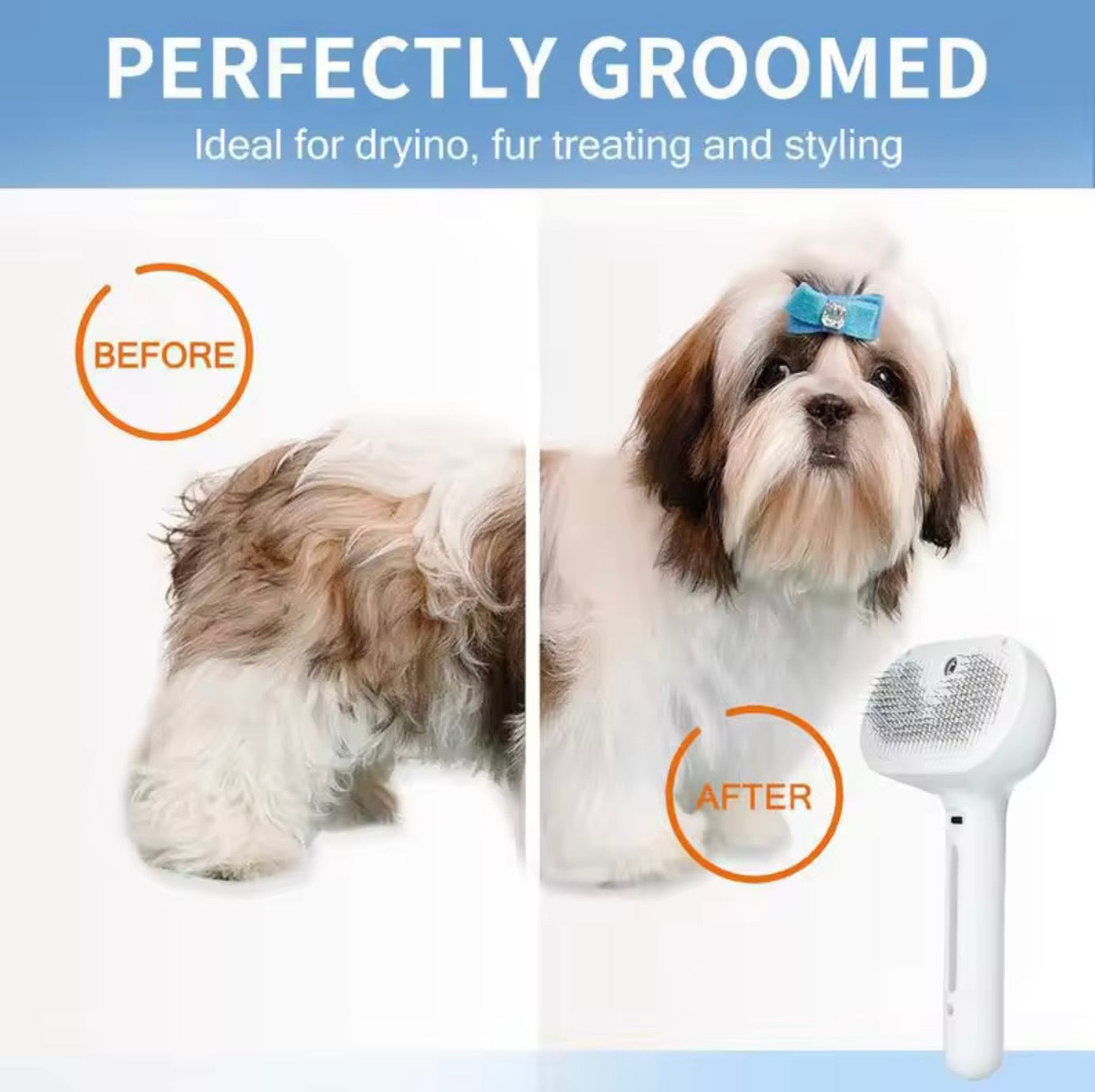 Dog & Cat Steam Grooming Brush